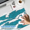 thumbnail image 4 of Green Waves &nbsp;mouse Padswaterproofno Slip&nbsp;for Office Home Work Gaminggaming Mouse PadRubber Base Mousepad with Stitched Edges 31.5x11.8inches, 4 of 7