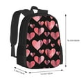 thumbnail image 2 of Daiia Hearts Backpack for Men and Women -Durable Backpack Large Capacity, Water-Resistant Bag with Adjustable Straps and Laptop Compartment, 2 of 7