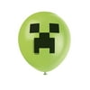 Unique Industries Minecraft Latex 12.00" Green Balloons, 16 Count