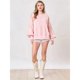 thumbnail image 5 of Sudadera con Cuello Redondo, Larga y Lazo para Mujer, Estilo Informal, Estilo Farol, Estilo Otoño, Estilo Y2k Rosa L, 5 of 8
