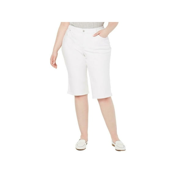 CHARTER CLUB Womens White Bermuda Shorts 22W