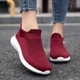thumbnail image 2 of Eashery Sport Shoes for Women Tennis Sneakers Breathable Womens Shoes Heels Red 40, 2 of 5