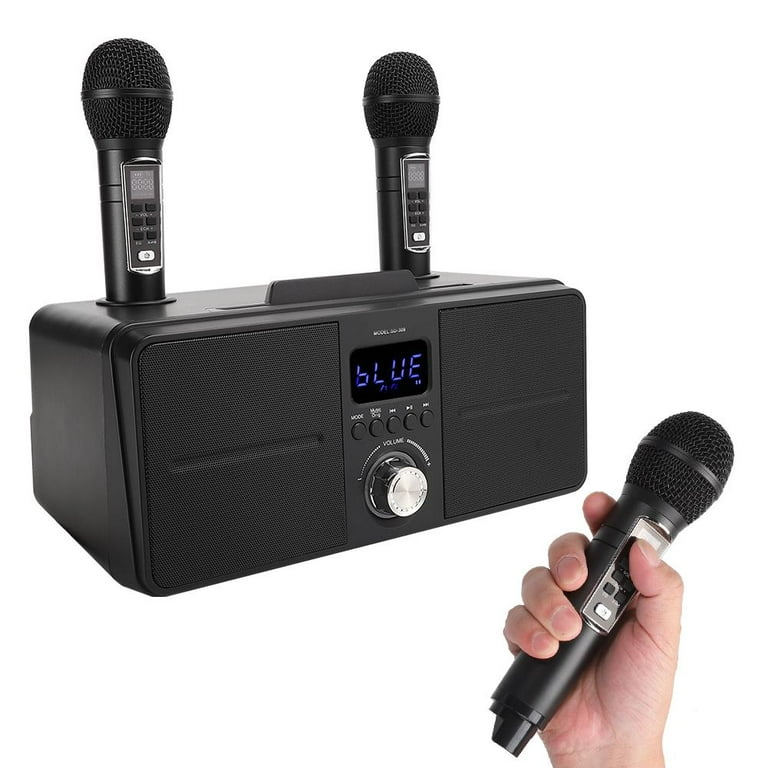 Haofy Speaker,Family KTV High Quality Sound Kit Integrated Wireless  Microphone Live Audio Card Karaoke Speaker,Speaker 