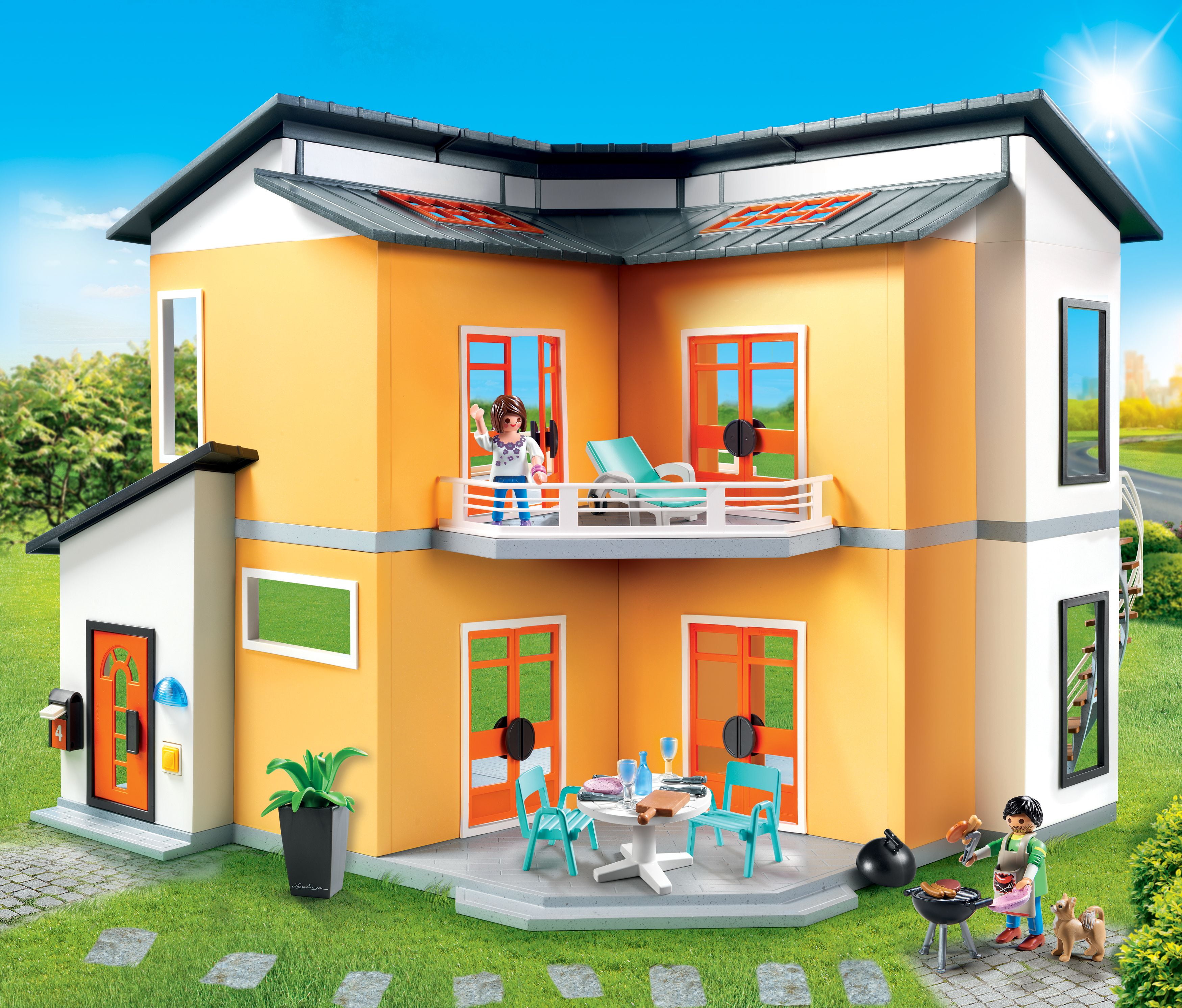  Playmobil® Furniture set for 70205 dollhouse or 9266 modern  home: 70206 kitchen + 70210 baby room : Toys & Games