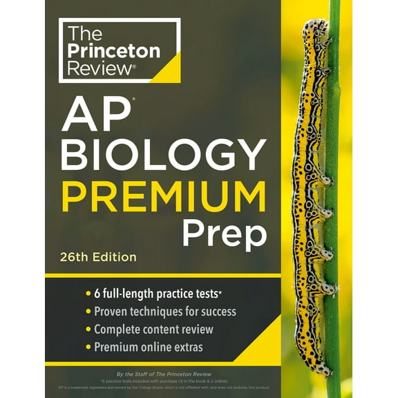 Pre-Owned Princeton Review AP Biology Premium Prep, 26th Edition: 6 Practice Tests Complete Content Review Strategies & Techniques (Paperback) 0593517016 9780593517017