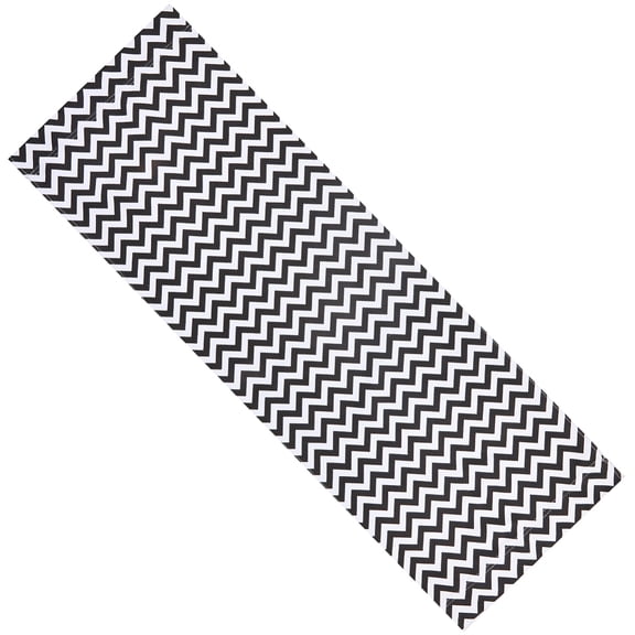 120X43cm Beach Sling Patio Chairs Canvas Folding Chair Replacement Outdoor Chairs Cloth Replacements Portable Reclining Sling Chair Fabric for Summer Vacation Garden Black White Stripes DIY