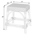 thumbnail image 2 of Butler Specialty Company Robias Rattan Rectangular 18" Dining Stool - Gray/White, 2 of 6