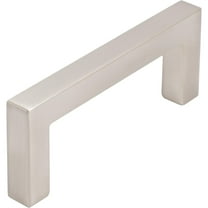 Contemporary Square Cabinet Pull, 3 Inches, Zinc Base Material, Satin Nickel by Stone Harbor Hardware