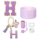 thumbnail image 1 of Juego de accesorios para taza Uxcell para vaso con asa, que incluye cubierta de silicona para popote, bota, tapón a prueba de derrames, encanto de asa, etiqueta de iniciales letra H, 1 of 7