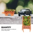 thumbnail image 3 of WHAMVOX 12Pcs Mini Decor Miniature Flower Wagons Red DIY Decoration for Indoor DIY Projects, 3 of 5