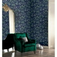 thumbnail image 4 of Jasmine Floral Garden Navy Vinyl Wallpaper - 20.8 in. W x 33ft L - Double Roll, 4 of 5