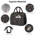 thumbnail image 4 of Womens Colorful Dinosaurs Geometric Shapes Pattern Lunch Box for Work,Insulated Lunch Bag for Women,Loncheras Para Mujer,Leakproof Adult Lunch Bag for Work,Beach,Travel,Picnic,Camping, 4 of 7