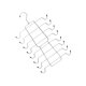 thumbnail image 1 of Monstrate Colgador de ropa interior multicapa, sujetadores colgantes plegables, chaleco, calcetines, bufanda, corbata, estante de secado, Almacenamiento y organización del hogar Negro, 1 of 6