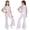 Ivory, variant on Girls Sparkly Flared Pants Jumpsuit Tassels Cutout Shoulder Back Zipper Bodysuit for Disco Dance Party Hot Pink 16