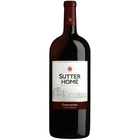 Sutter Home Zinfandel California Red Wine, 1.5 L Bottle, 13.5% ABV
