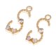 thumbnail image 5 of 10 piezas de aleación de de cristal letras colgantes joyería haciendo hallazgos para bricolaje collar pendientes artesanía perfecl Dijes colgantes para hacer artesanías, 5 of 8
