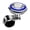Blue, variant on Opvise Universal Auto Car Booster Ball Steering Wheel Truck Handle Knob Accessories Silver