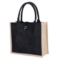 thumbnail image 2 of Bolso de mano de yute de gran capacidad a la moda, bolso de hombro ecológico para almacenamiento de viaje para mujer NikouMX Muebles, 2 of 8