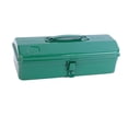 thumbnail image 2 of Tool Box, Large Capacity Tool Storage Container with Metal Latch Closure, Green Tool Organizer Tool Organization Chest for Home Mens Gifts 35cmx11cmx14cm, 2 of 10