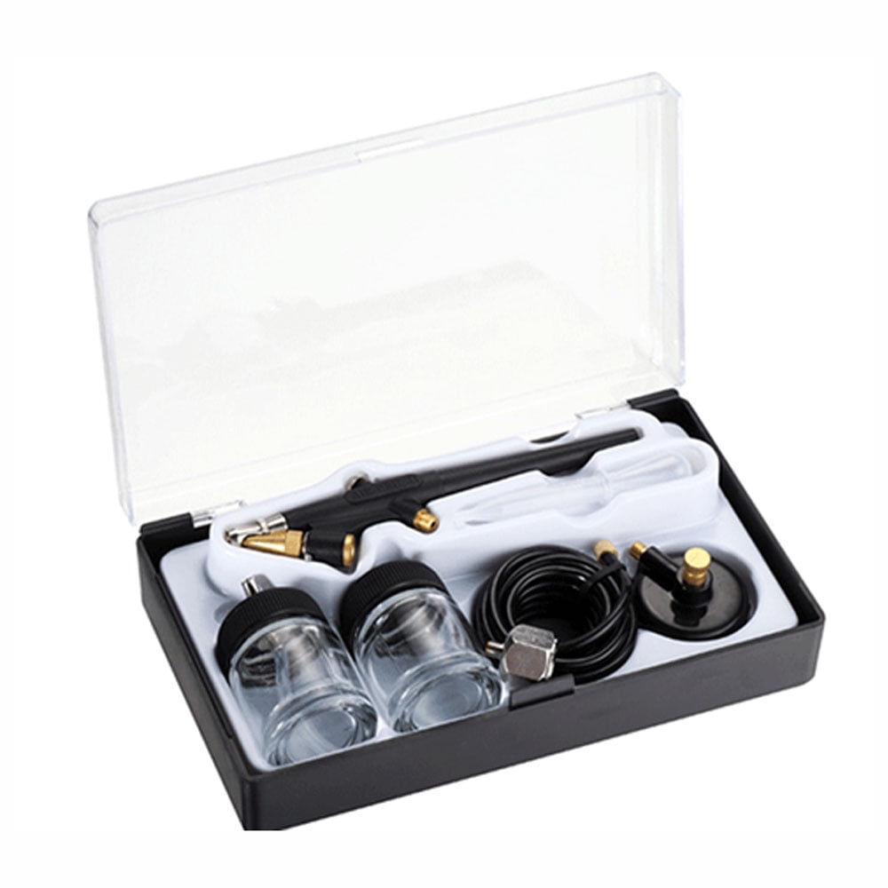 Zwaartekracht spuitpistool set airbrushpistool 0,3 mm 0,5 mm 0,8 mm sproeiers