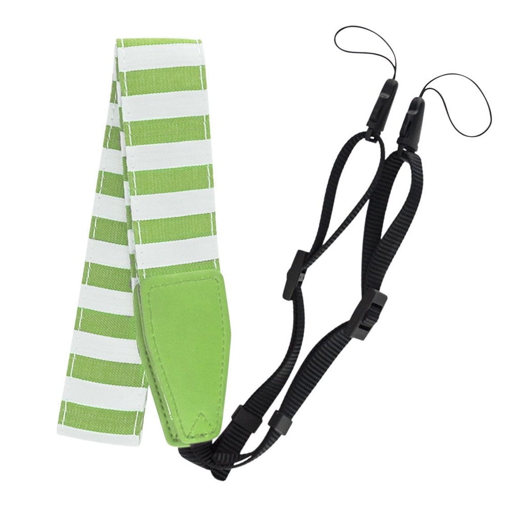 Lime Green Striped Camera Strap For The Fuji Instax Mini 9 - Top Value!