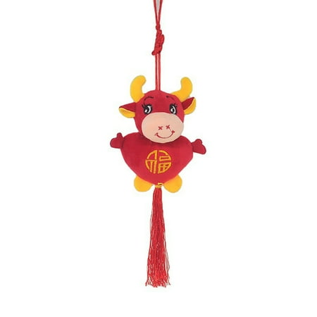 

Skys Chinese Zodiac Cattle Shape Design Plush Stuffed Doll Pendant Home Decor Gift