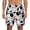 White, variant on Cute Animal with Cow for Men's Swimming Trunks Swim Trunks Quick Dry Swim Shorts with Mesh Lining Funny Swimwear Bathing Suits