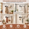 thumbnail image 4 of Tree Branch Wall Mounted Coat Rack, Black Sturdy Metal, 6 Decorative Hooks for Coats, Hats, Bags, Towels, Entryway Home Wall Decor, 4 of 6