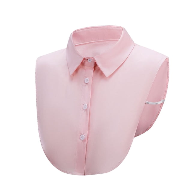 Jindong Chemise Femme Col Détachable Faux Col avec Boutons Accessoire de Mode