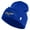 Royal Blue, variant on US Air Force Pilot Logo Embroidered 12 Inch Solid Knit Cuff Long Beanie Made in USA - Black OSFM