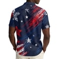 thumbnail image 6 of Hogleaql 4th Of July Hawaiian Shirts for Mens 4th Of July American Flag Graphic Short Sleeve Patriotic Shirts Collared Button Fashion Hawaiian Casual Shirts for Men Watermelon Red L, 6 of 6
