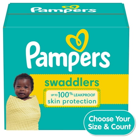 Pampers Swaddlers Diapers Enormous Pack (Choose Your Size & Count)