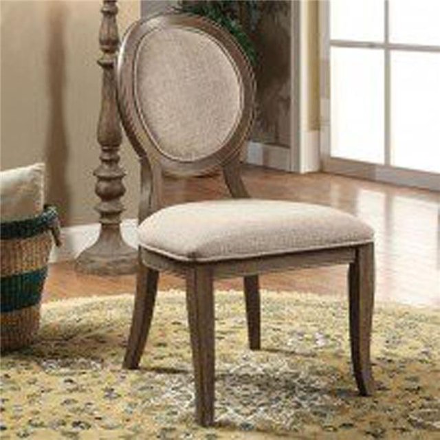 Benzara BM131975 Siobhan Transitional Side Chair, Cream - Set of 2