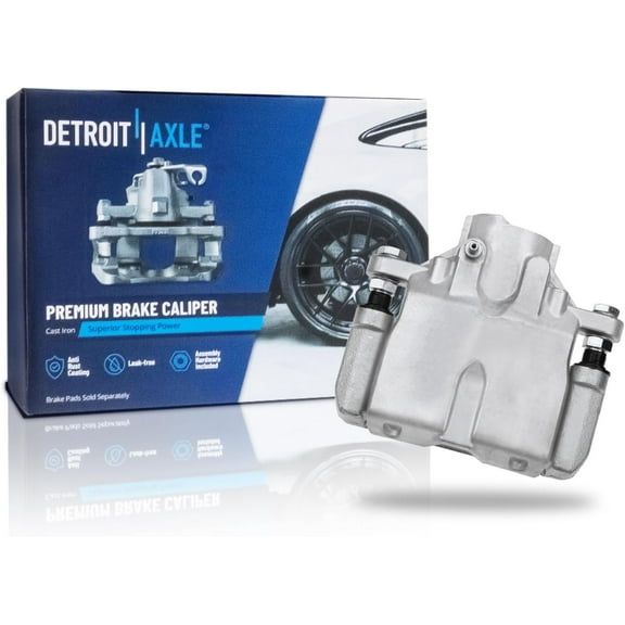 Detroit Axle - Rear Right Brake Caliper for 2004-2009 Cadillac SRX Disc Brake Caliper with Bracket 2005 2006 2007 2008 Replacement Brake Caliper Assembly