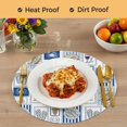 thumbnail image 4 of Summer Ocean Round 13 Inch Placemats Set of 4, Nautical Coastal Fish Food Wine Crab Navy Blue HeatResistant Non Slip Place Mats for Dining Table, Wipeable Braided Kitchen Table Mats for Housewarming, 4 of 9