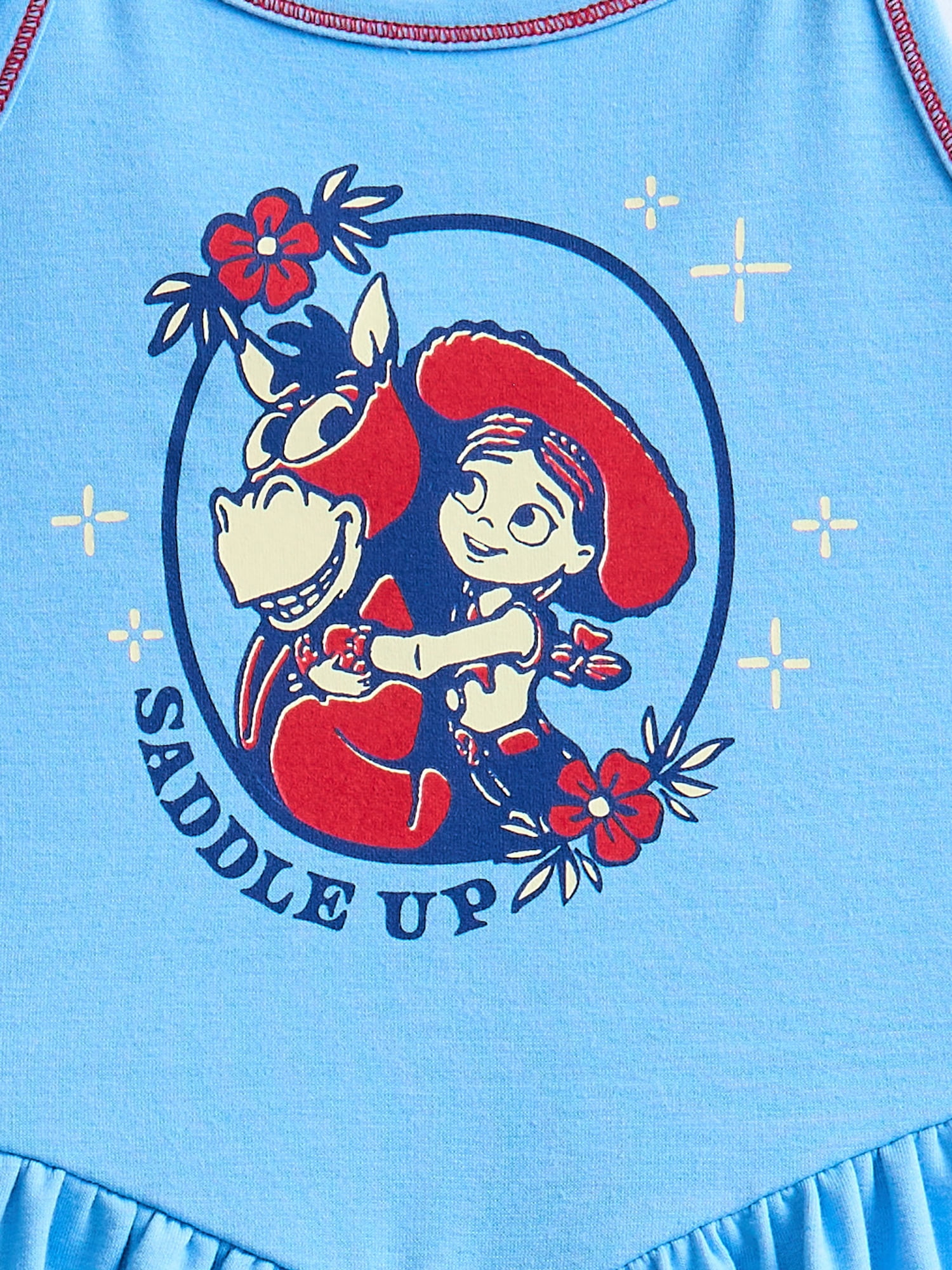 Toy Story Girls Sleeveless Graphic Romper, Sizes 4-12