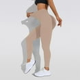 thumbnail image 4 of Outfmvch Compression Leggings for Women Cellulite Leggings for Women Resistance Band Leggings Yoga Pants Women High Waisted Seamless Leggings for Women A1 Khaki XS-2XL, 4 of 5