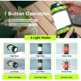 thumbnail image 3 of Rechargeable Flashlight, 6 Modes LED Camping Lantern for Power Outage, Home, Emergency, Green, 3 of 4