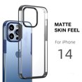 thumbnail image 4 of SaniMore for iPhone 14 6.1" 2022 Case, Wear-resistant Frosted PC Backplane & Shockproof Soft TPU Bumper Anti-fall Anti-scratch Thin Lightweight Cover for iPhone 14 6.1" 2022, Purple, 4 of 7