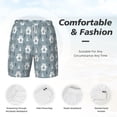 thumbnail image 5 of Lsque Mens Swim Trunks bead tree winter Pattern - Bathing Suit Compression Liner - Beach Swim Shorts Swimwear - (S-3XL) - Stretch Quick Dry -X-Large, 5 of 9