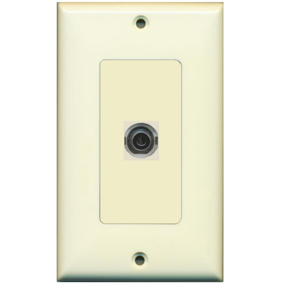 RiteAV 1 3.5mm AudioHeadphone Jack Port Wall Plate Decorative