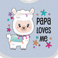 thumbnail image 4 of Inktastic Papa Loves Me Cute and Happy Llama Boys or Girls Baby Bib, 4 of 4