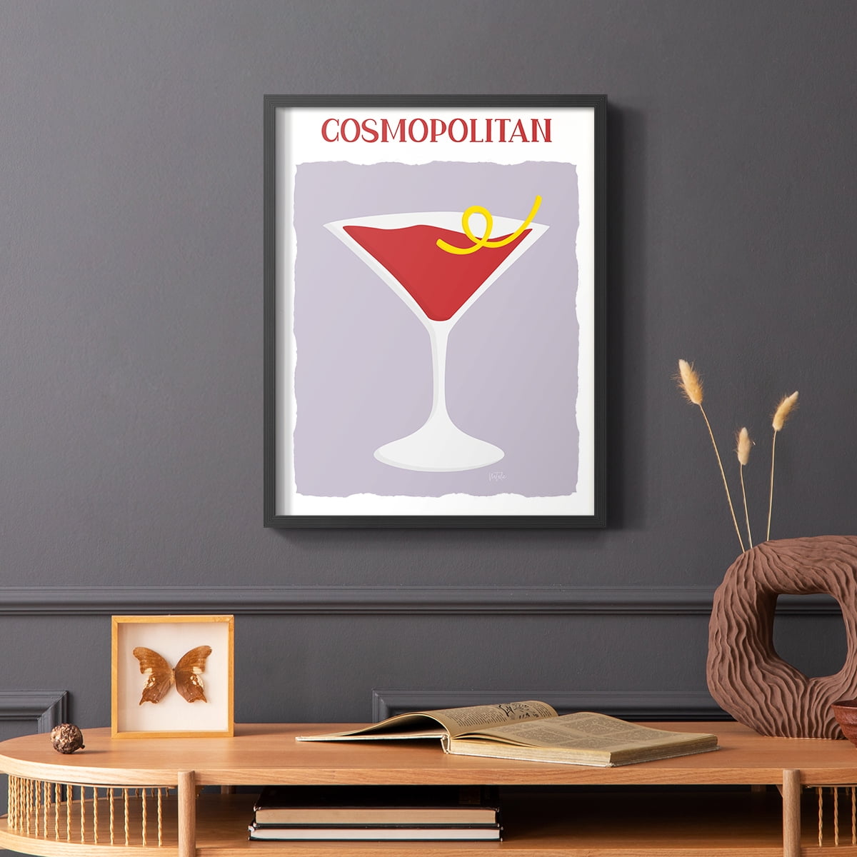Cosmo in Paper Solid Wood 11 x 14 Framed Print