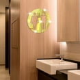 thumbnail image 3 of CSCHome 7.9*7.9inch Bathroom Wall Decal Mirror Stickers for Restroom Decorative Wall Stickers 3PCS, 3 of 6