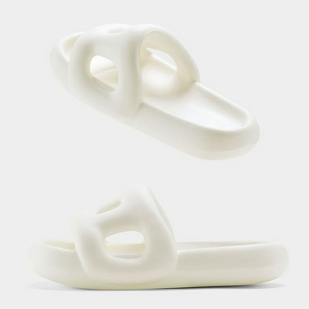 

CoCopeanut 2023 New Fashion Hollow Design Women s Slippers Thick Sole 4cm Soft Non-Slip Sandals Personality Bathroom Men Slippers