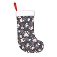 thumbnail image 2 of Bingfone Colorful Paws Of Dog Print Personalized Christmas Stocking - Snowman Design Large 18 inch,Family Holiday Season Decor, 2 of 7
