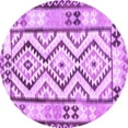 thumbnail image 1 of Ahgly Company Indoor Round Southwestern Purple Country Area Rugs, 6' Round, 1 of 4