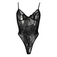 thumbnail image 4 of Gibobby Ropa sexy de mujer para sexo Tanga de Encaje Nueva Ropa Interior Sexy Lencería Tanga Flor Ropa de Dormir Sujetador de Íntimos Bustier Lingerie(Negro, M), 4 of 5