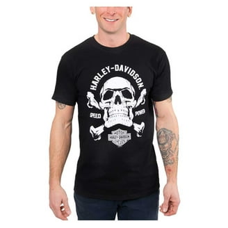 Ant Buell American Motorcycles T-Shirt Uomo – Teschio E Pistone, Girocollo, Cotone 100%, Taglie S-3XL