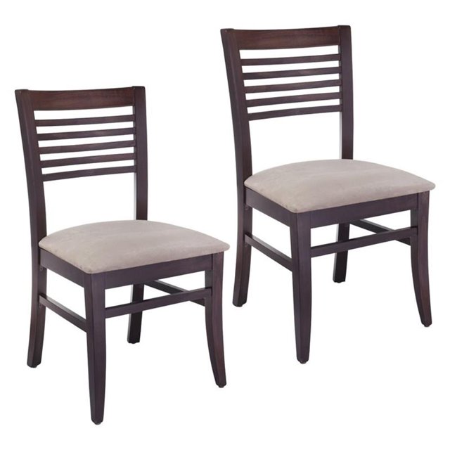 Beechwood Mountain Chaise d'Appoint pour Salle à Manger en Noyer (Lot de 2)